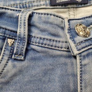 Philipp Plein Distressed Light Blue Jean's Homme